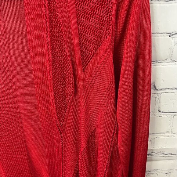 ✨ Cache Red Lightweight Cardigan - Size Small - Picture 4 of 5
